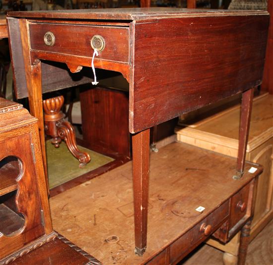 Mahogany drop flap table